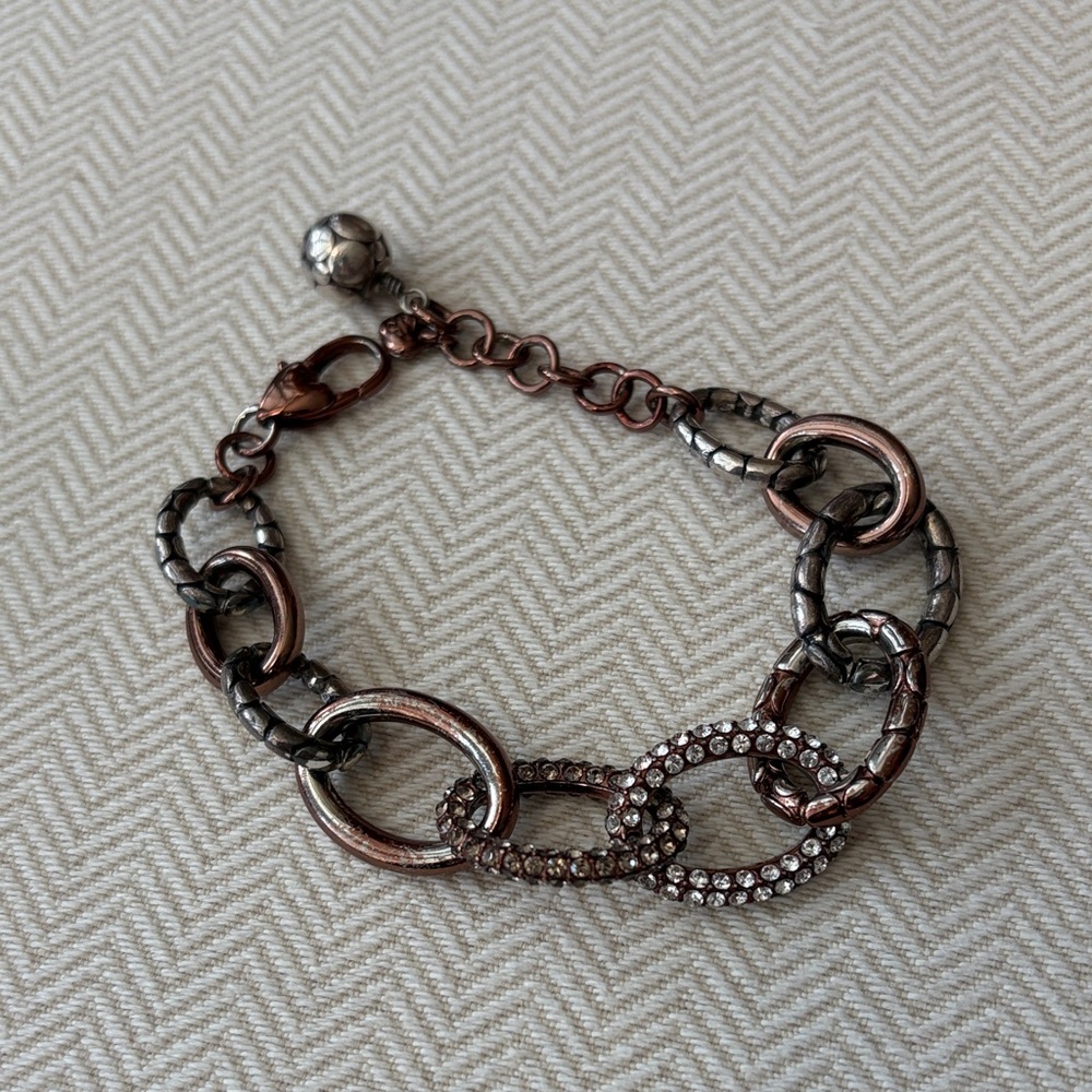 Brighton Silver and Bronze Chain Bracelet